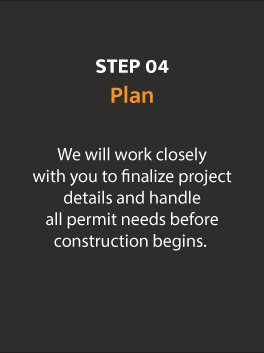 Building Process Step 4: Planning phase by Alberta Builder Services, including project finalization and permit management for decks and garages.